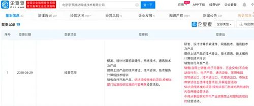 字節跳動業務版圖再擴大 軟件開發、數碼產品與電器銷售整合材料綜述